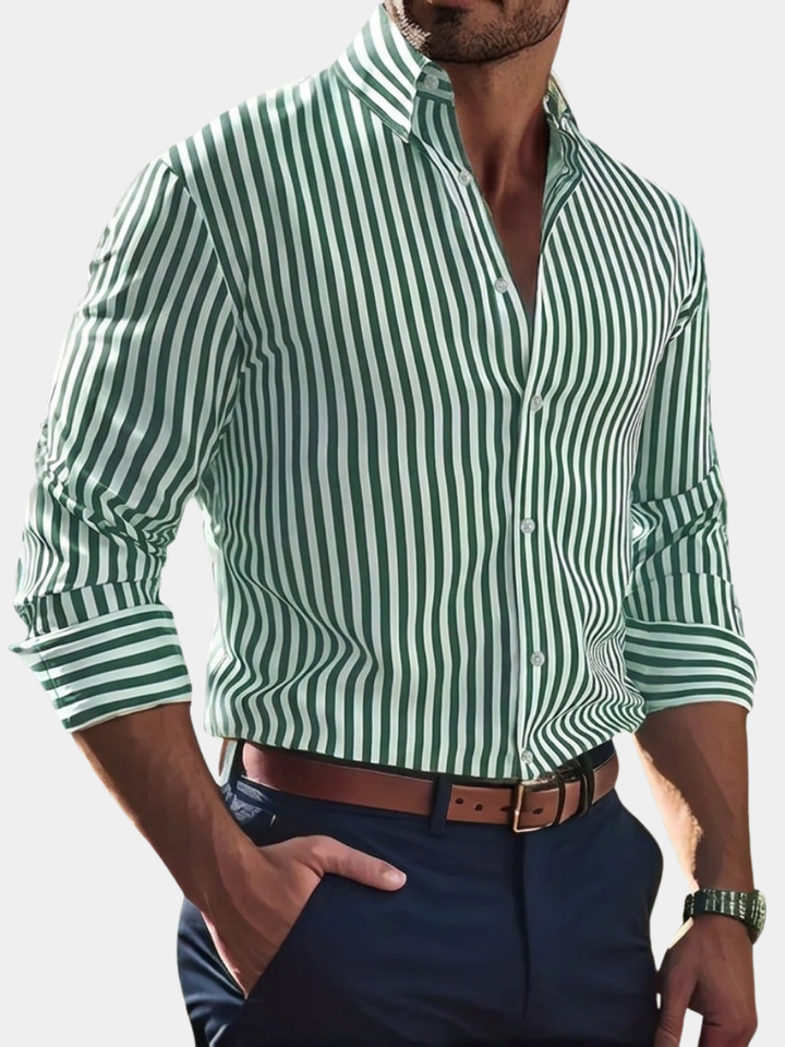 BRYNOUVELLE | Chemise Stretch Rayée pour Homme