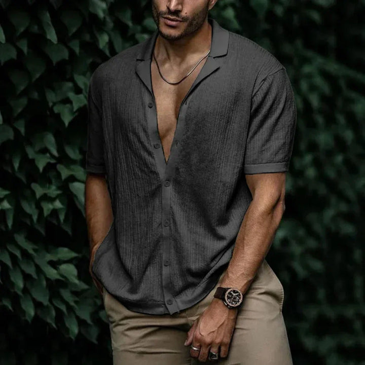 BRYNOUVELLE | Chemise en Lin Tricotée pour Homme