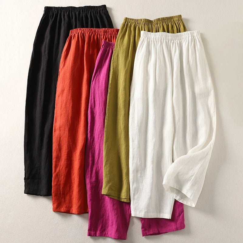 BRYNOUVELLE | Pantalon Fluide Taille Élastique Catherine