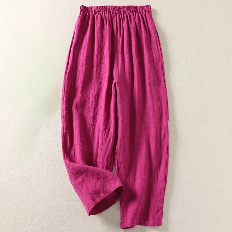 BRYNOUVELLE | Pantalon Fluide Taille Élastique Catherine