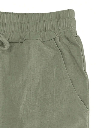MATHIS | PANTALON LÉGER EN LIN AVEC CORDON