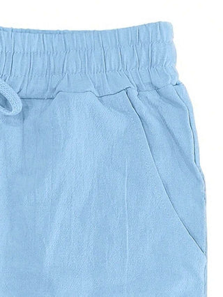 MATHIS | PANTALON LÉGER EN LIN AVEC CORDON