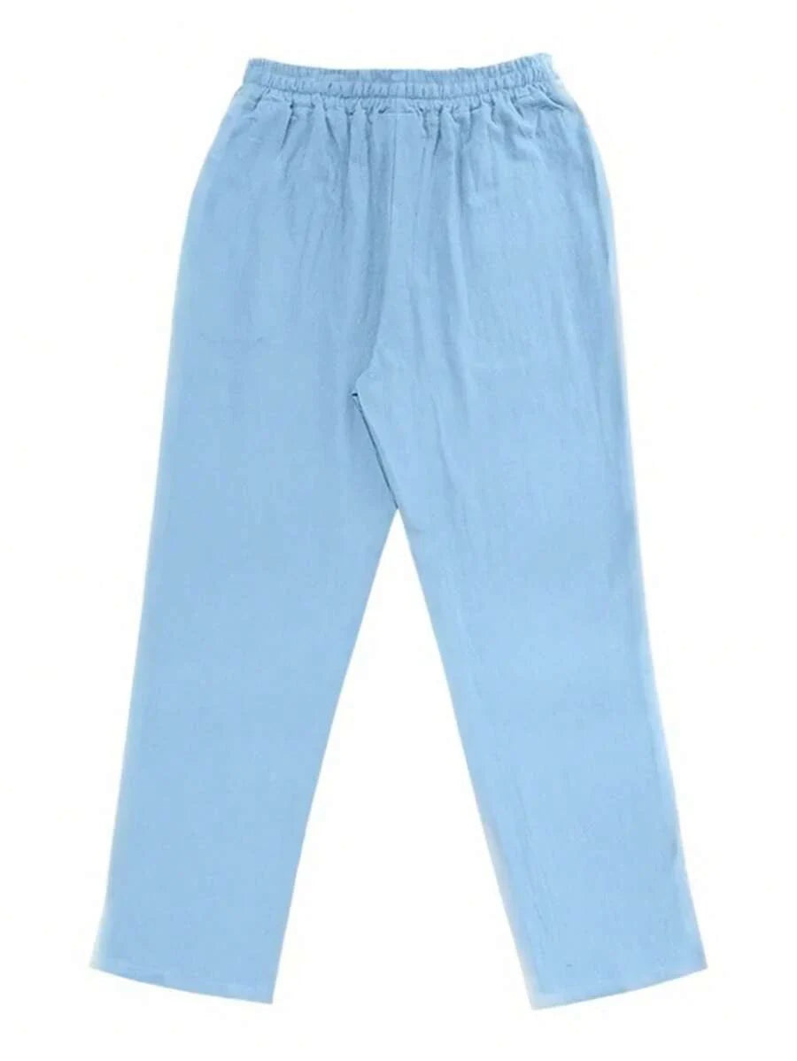 MATHIS | PANTALON LÉGER EN LIN AVEC CORDON