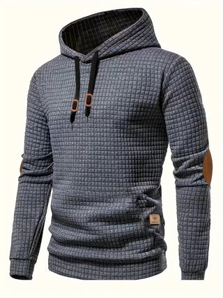 BRYNOUVELLE | VESTE À CAPUCHE À CARREAUX POUR HOMMES