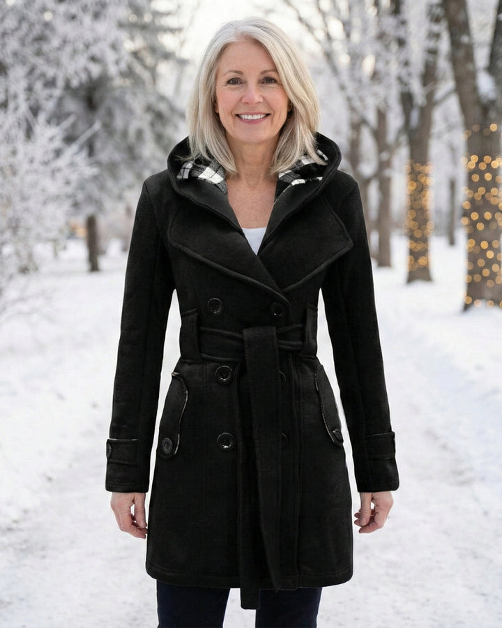 Zelinda | Manteau en Laine à Carreaux
