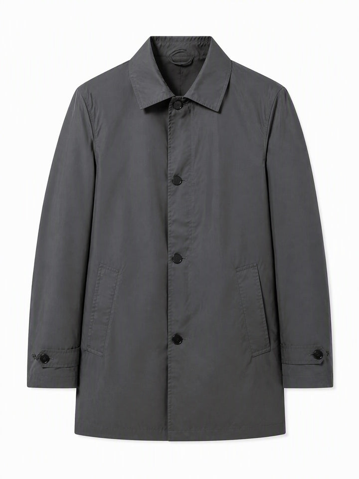 Trench-coat imperméable mi-long pour homme