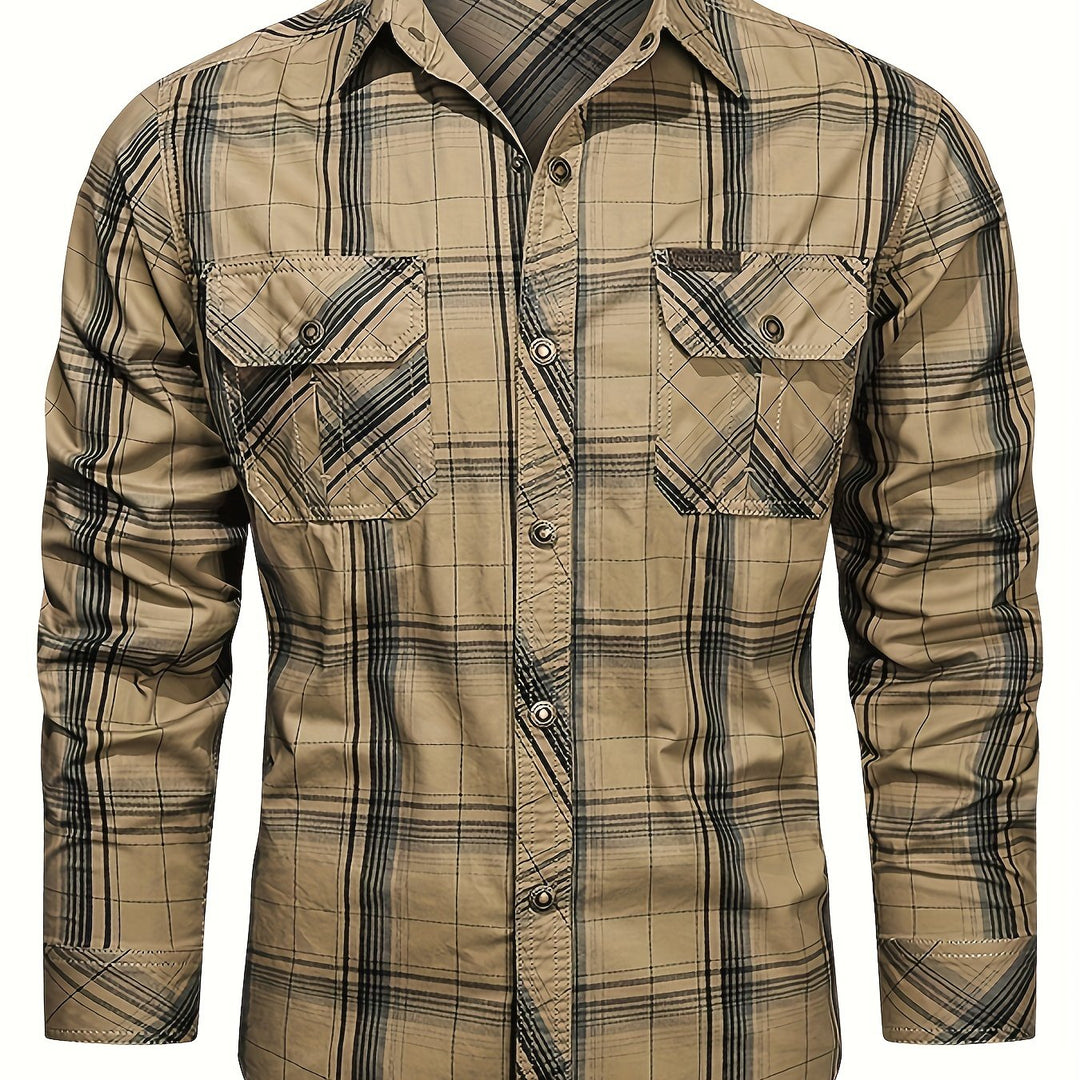 BRYNOUVELLE | Chemise en Coton à Revers pour Homme