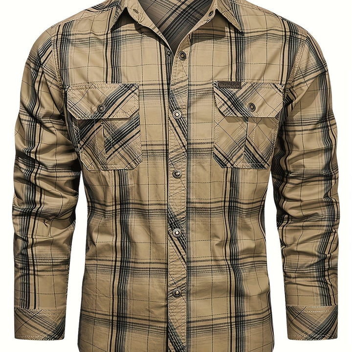 BRYNOUVELLE | Chemise en Coton à Revers pour Homme