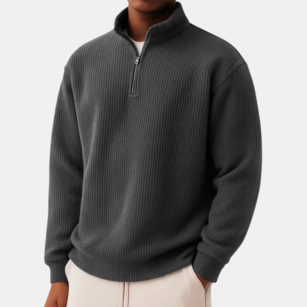 DAMIEN | Pull zippé avec confort quotidien et style intemporel