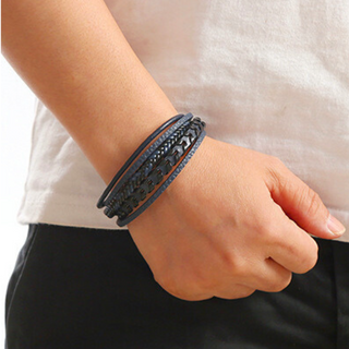 BRYNOUVELLE | BRACELET HOMME EN CUIR DE LUXE