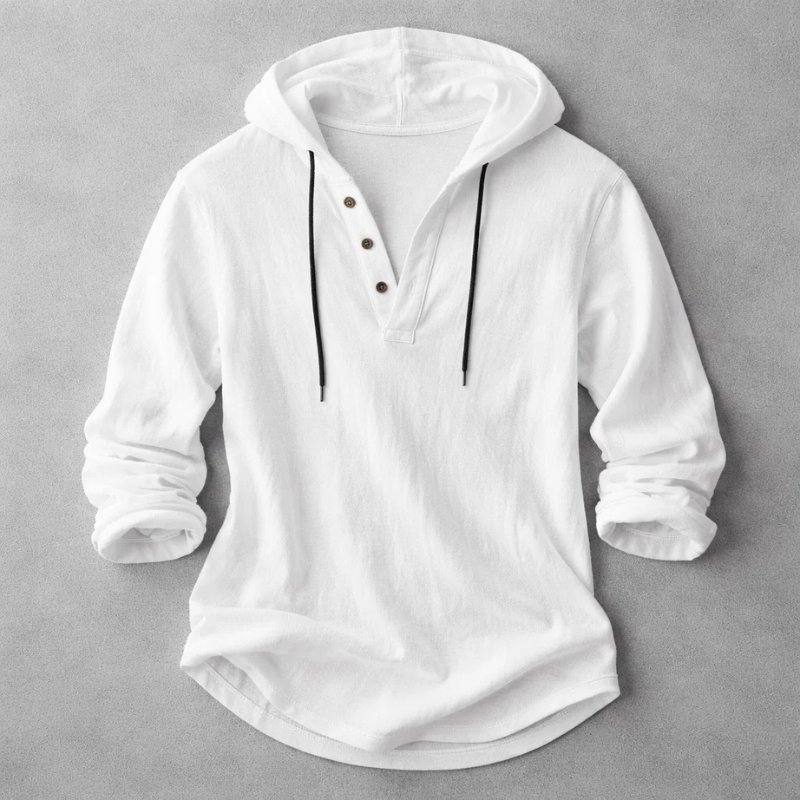 BRYNOUVELLE | Hoodie en Coton et Lin pour Hommes