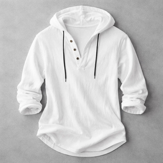 BRYNOUVELLE | Hoodie en Coton et Lin pour Hommes