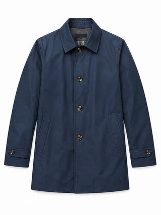 Trench-coat imperméable mi-long pour homme