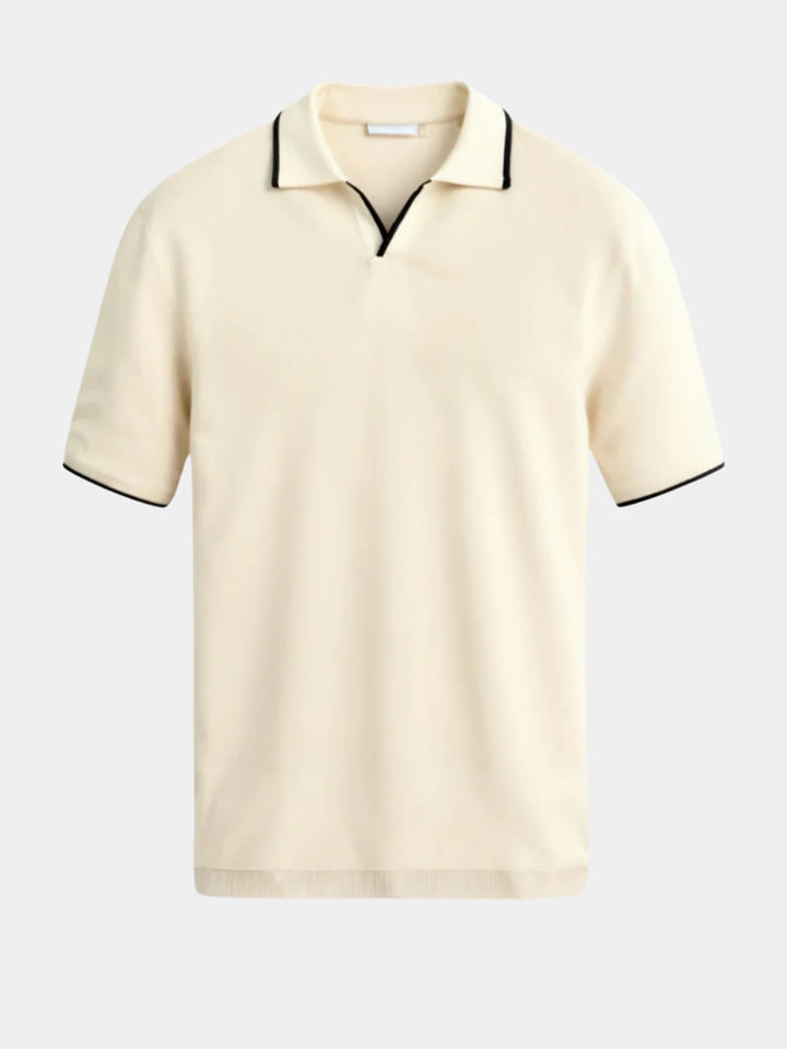 BRYNOUVELLE | POLO SUR MESURE EN PIQUÉ AVEC DÉTAILS CONTRASTANTS