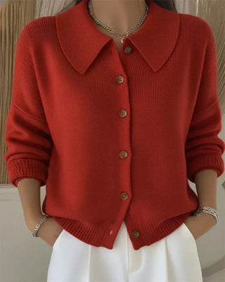 Velia | Cardigan avec Col Chemise