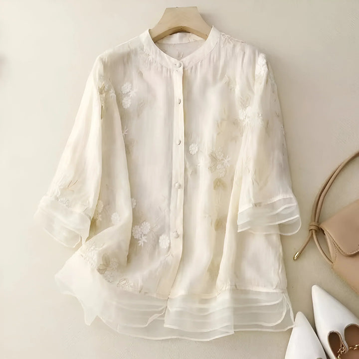 BRYNOUVELLE | Haut en Coton Brodé Mila