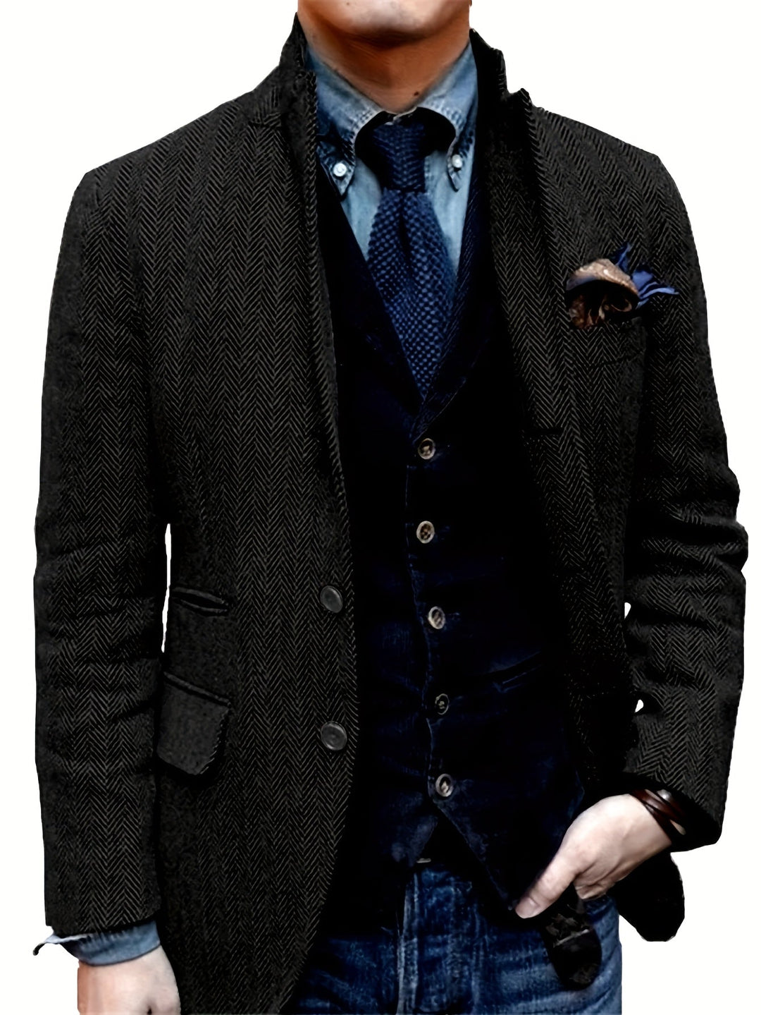 BRYNOUVELLE | Veste Vintage à Revers pour Hommes