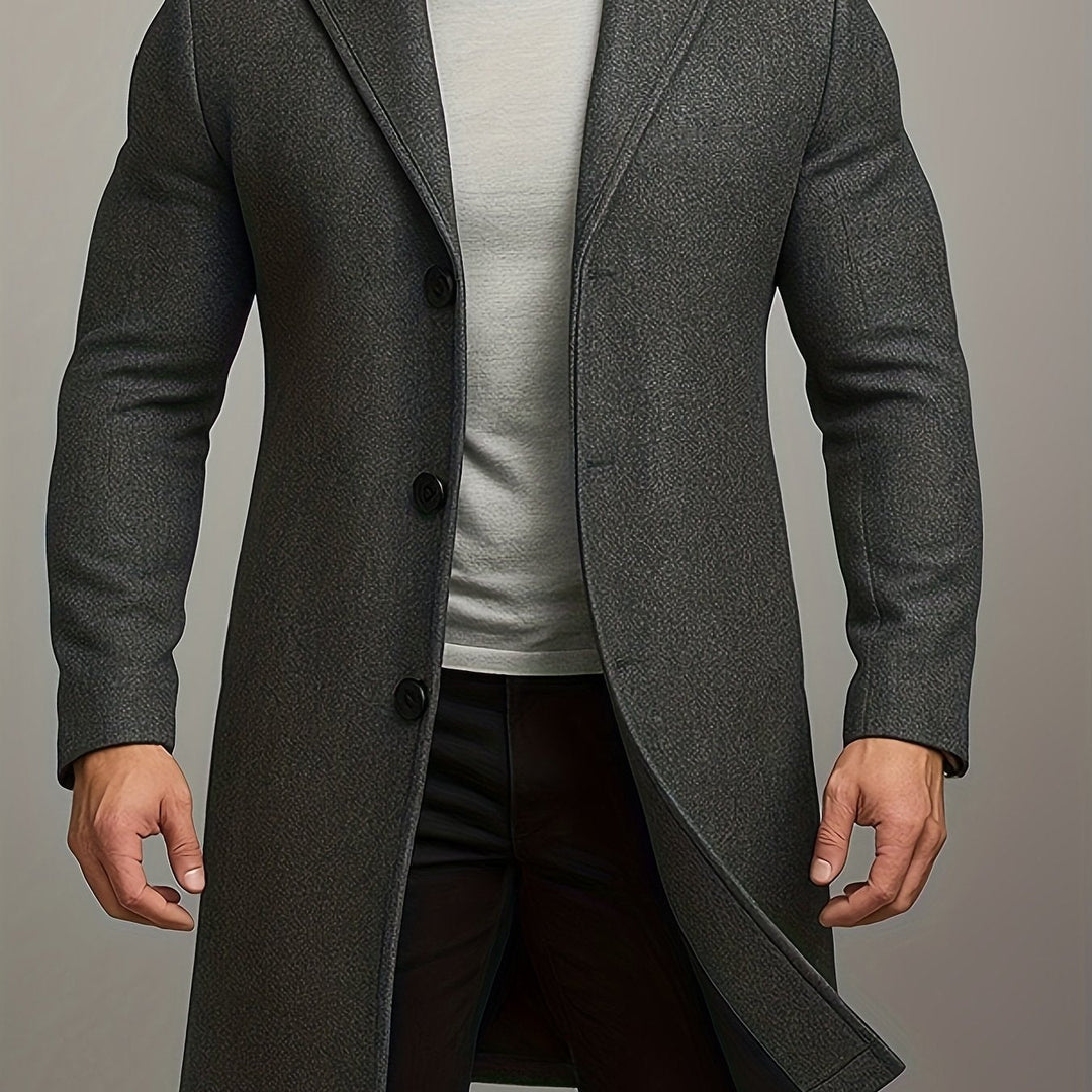 BRYNOUVELLE | Manteau Classique à Boutons pour Homme