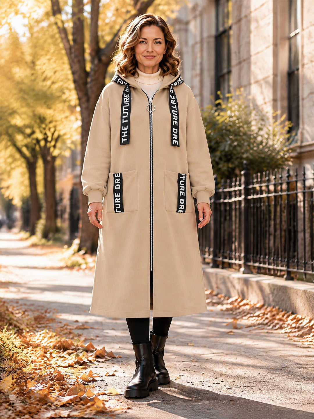Pull à capuche oversize pour femme