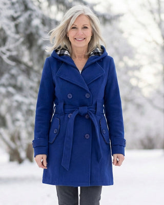 Zelinda | Manteau en Laine à Carreaux