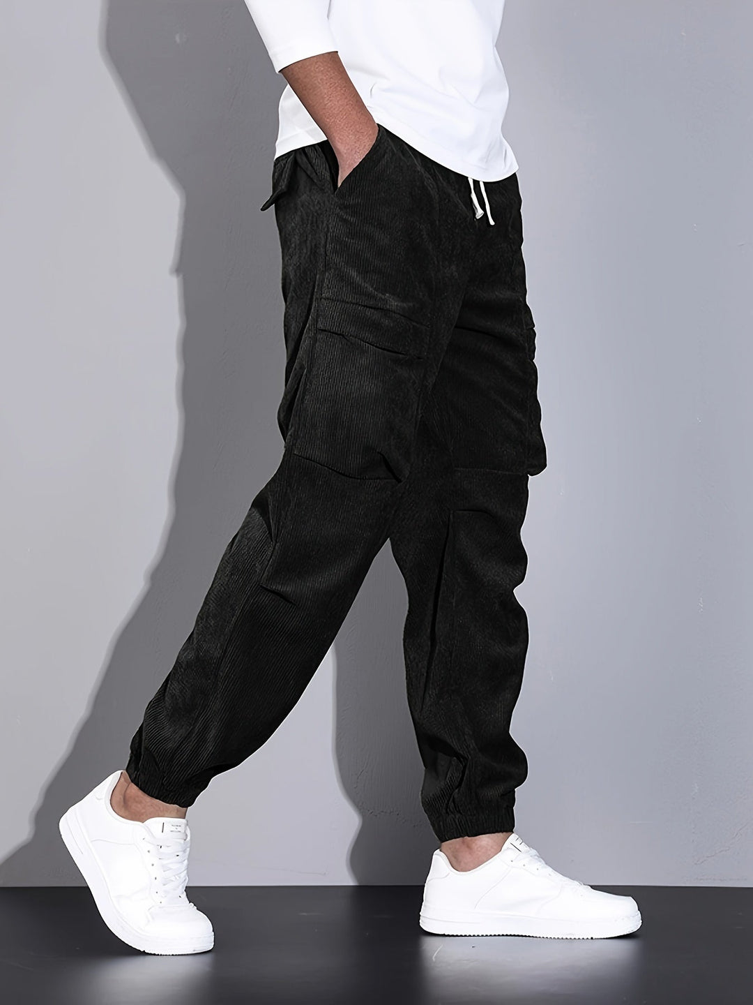 BRYNOUVELLE | PANTALON CARGO EN CORDUROY