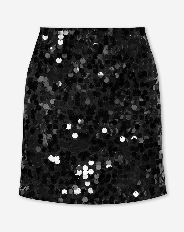 JUPE À PAILLETTES NOIRES