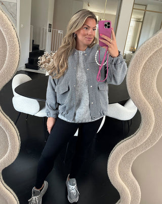 VESTE BOMBER GRIS GRACIE