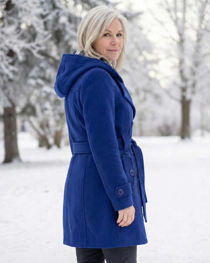 Zelinda | Manteau en Laine à Carreaux