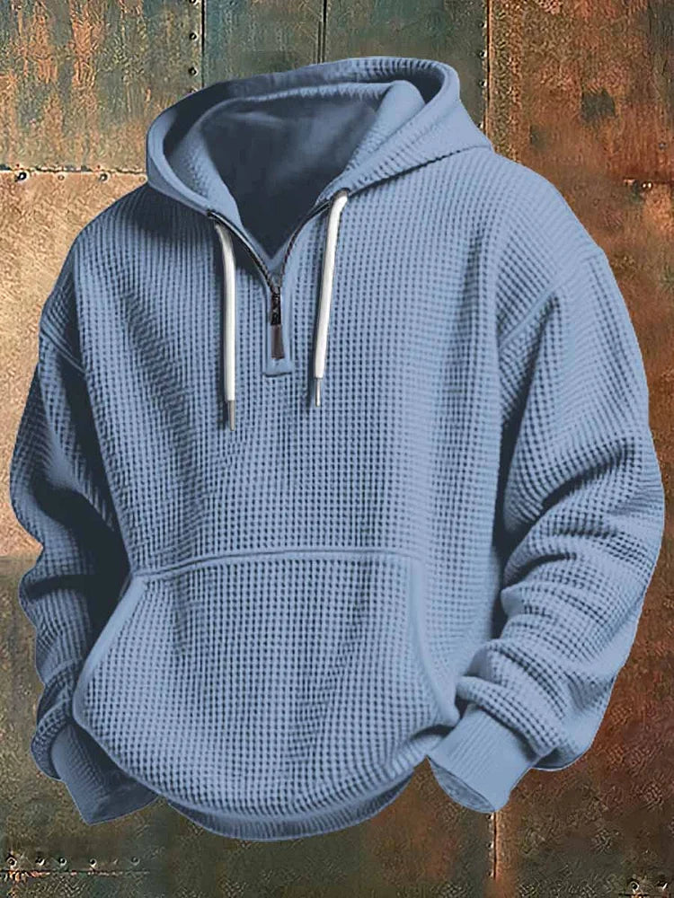 BRYNOUVELLE | SWEAT À CAPUCHE EN TEXTURE TISSÉE POUR HOMME