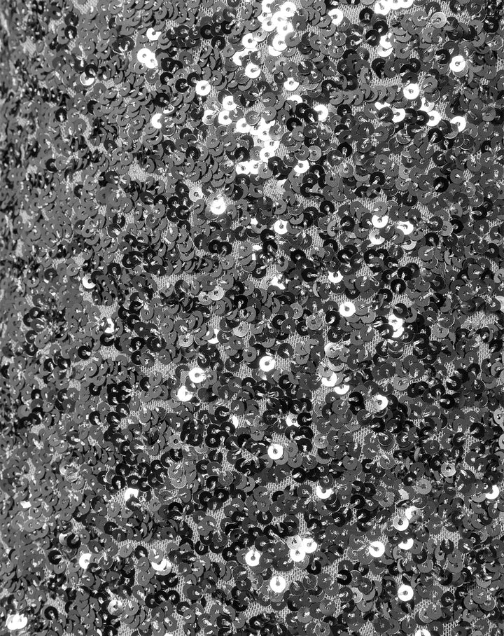 JUPE À PAILLETTES ROBBIN ARGENT
