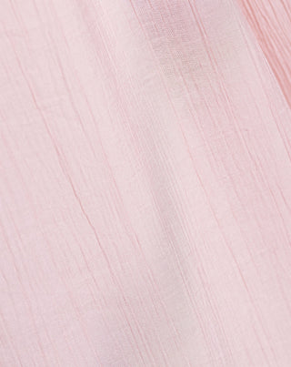 TOP HALTER À VOLANTS HALLY ROSE PÂLE