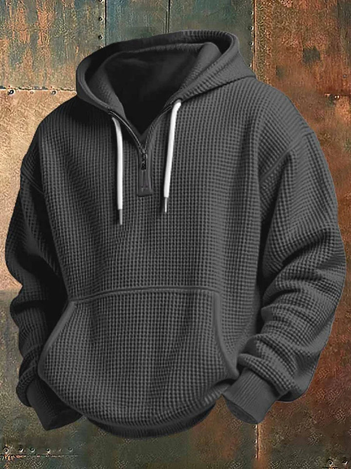 BRYNOUVELLE | SWEAT À CAPUCHE EN TEXTURE TISSÉE POUR HOMME