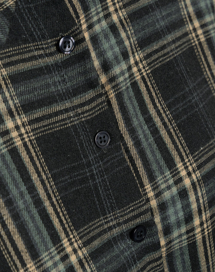 CHEMISE À CARREAUX OVERSIZE EN TISSU SOUPLE