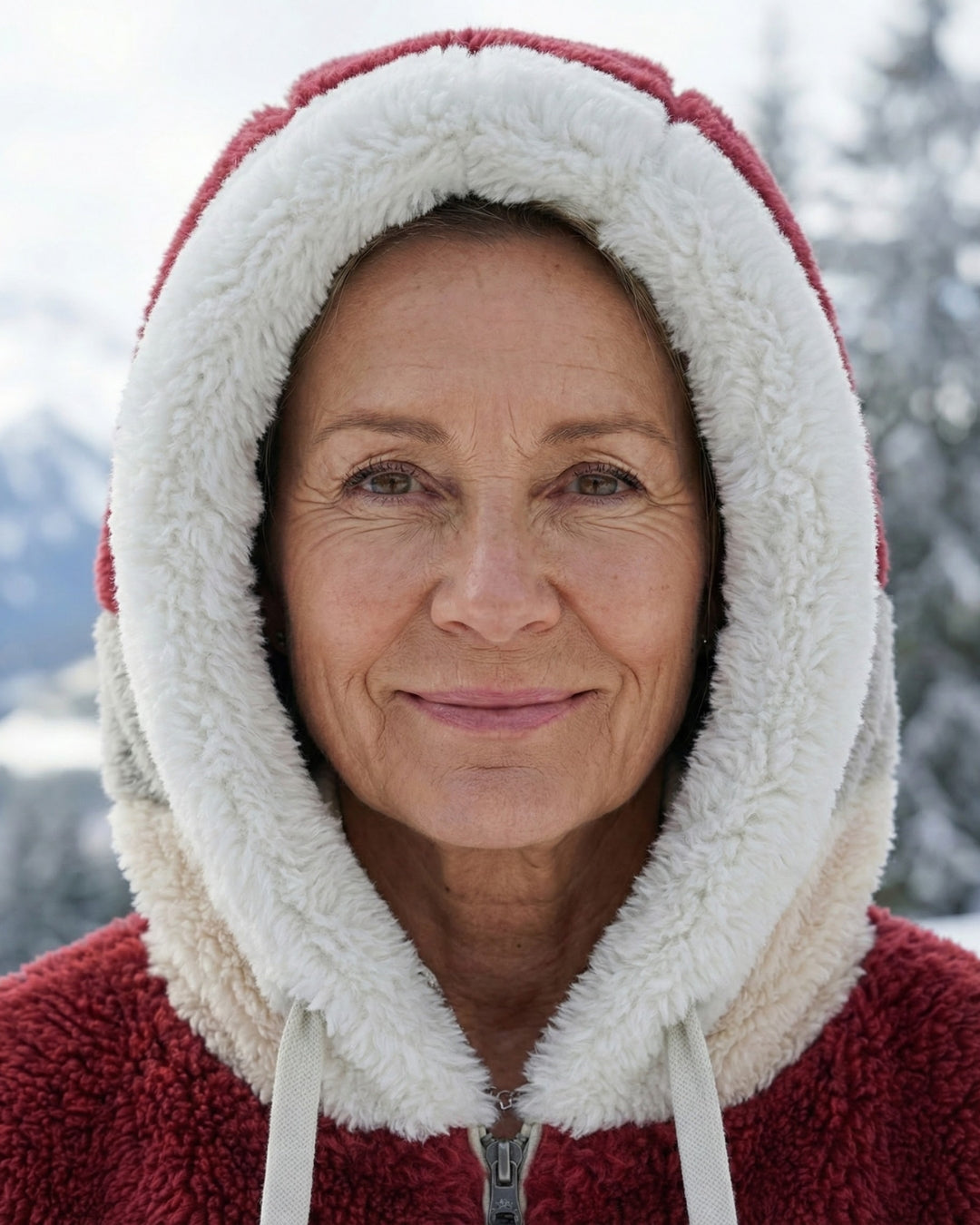 Ombretta | Manteau en Peluche Bicolore