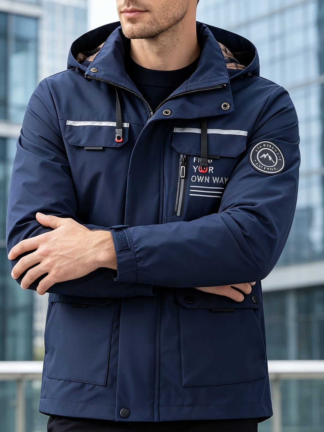 BRYNOUVELLE | Veste à Capuche avec Fermeture Éclair pour Hommes