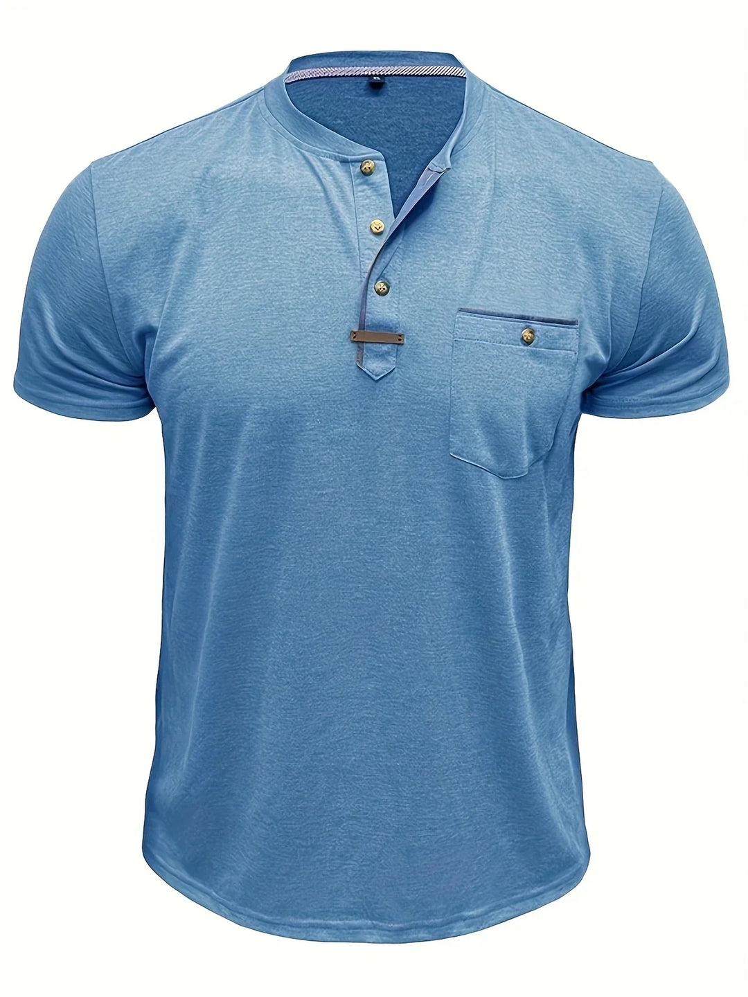 BRYNOUVELLE | T-SHIRT COL ROND ÉLÉGANT AVEC POCHE