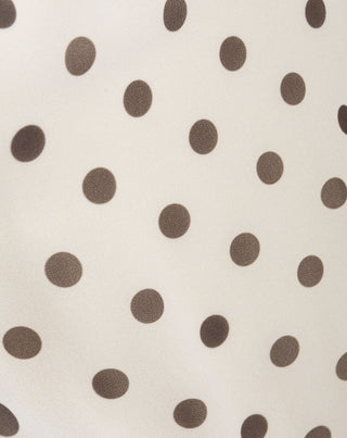 TOP HALTER EN CHIFFON À POIS
