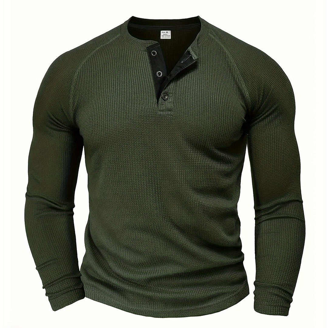 BRYNOUVELLE | T-Shirt Henley Texturé pour Homme
