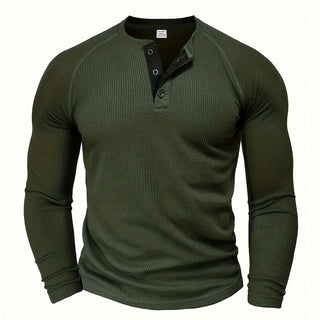 BRYNOUVELLE | T-Shirt Henley Texturé pour Homme
