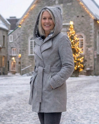 Zelinda | Manteau en Laine à Carreaux