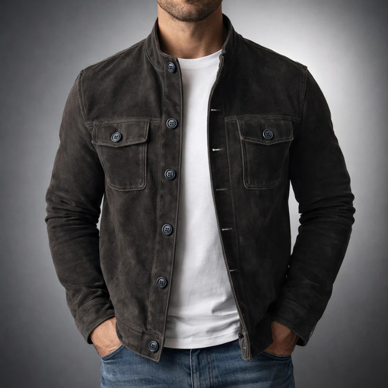 Tommaso | Bomber en Suédine Premium