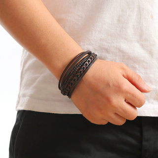 BRYNOUVELLE | BRACELET HOMME EN CUIR DE LUXE