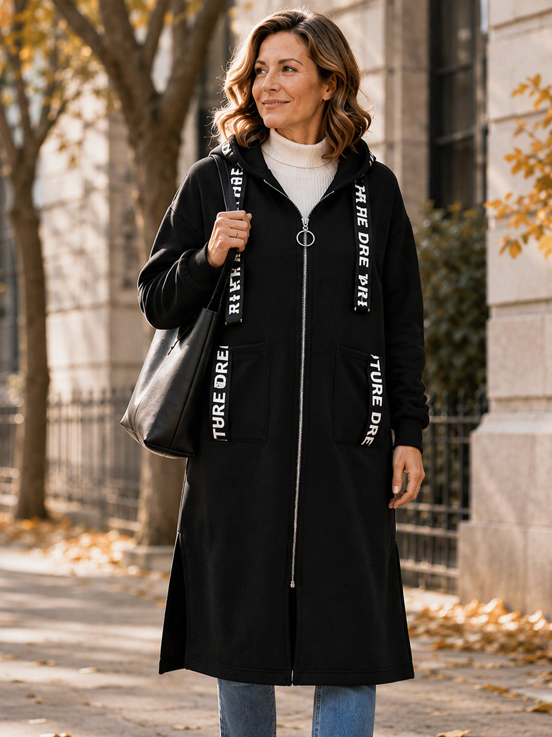 Pull à capuche oversize pour femme