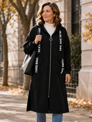 Pull à capuche oversize pour femme