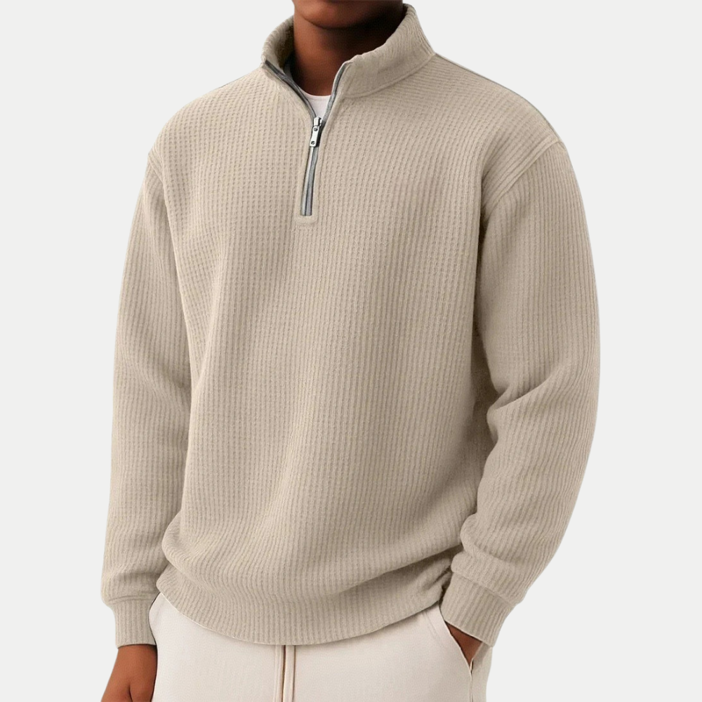 DAMIEN | Pull zippé avec confort quotidien et style intemporel