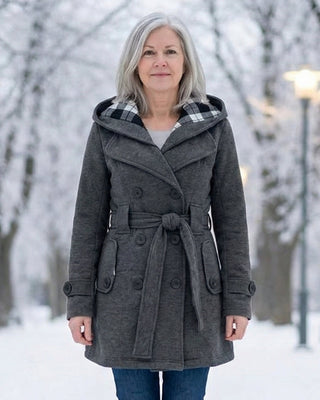 Zelinda | Manteau en Laine à Carreaux