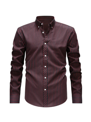 BRYNOUVELLE | Chemise Rayée en Coton pour Hommes