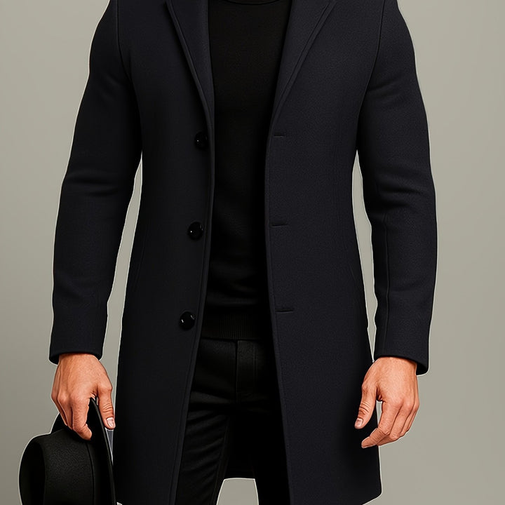 BRYNOUVELLE | Manteau Classique à Boutons pour Homme