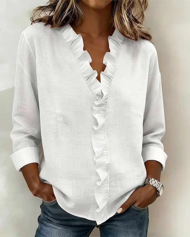 BRYNOUVELLE | Blouse à Volants Susan