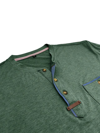 BRYNOUVELLE | T-SHIRT COL ROND ÉLÉGANT AVEC POCHE